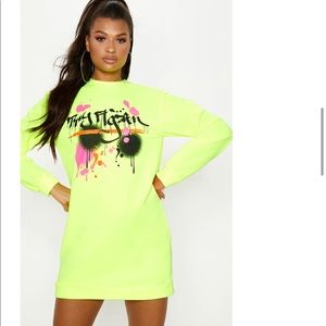 Oversized sweatshirt dress